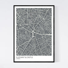 Load image into Gallery viewer, Elephant &amp; Castle Neighbourhood Map Print