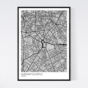 Map of Elephant & Castle, London