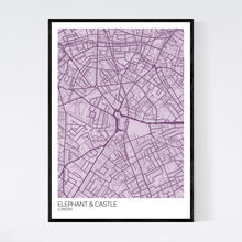 Load image into Gallery viewer, Elephant &amp; Castle Neighbourhood Map Print