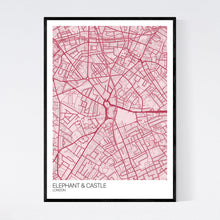 Load image into Gallery viewer, Elephant &amp; Castle Neighbourhood Map Print