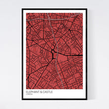 Load image into Gallery viewer, Elephant &amp; Castle Neighbourhood Map Print