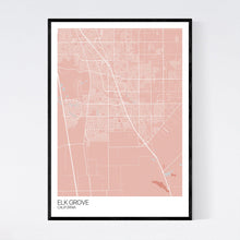 Load image into Gallery viewer, Elk Grove City Map Print