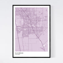 Load image into Gallery viewer, Elk Grove City Map Print