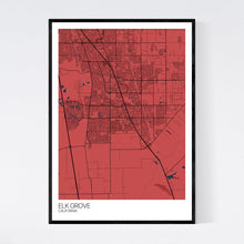 Load image into Gallery viewer, Elk Grove City Map Print