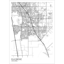 Load image into Gallery viewer, Map of Elk Grove, California