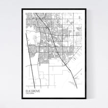 Load image into Gallery viewer, Map of Elk Grove, California