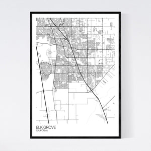 Map of Elk Grove, California