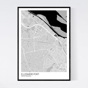 Ellesmere Port City Map Print