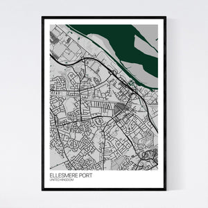Ellesmere Port City Map Print