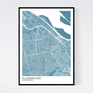 Ellesmere Port City Map Print