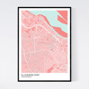 Ellesmere Port City Map Print