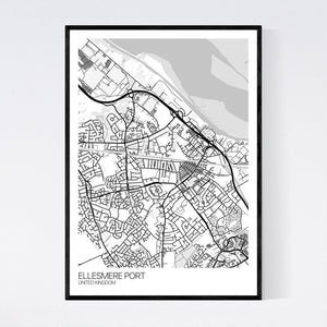 Ellesmere Port City Map Print