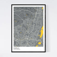 Load image into Gallery viewer, Enfield City Map Print