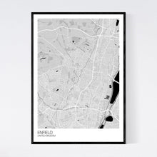Load image into Gallery viewer, Enfield City Map Print