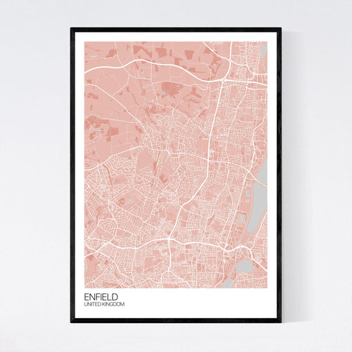 Map of Enfield, United Kingdom