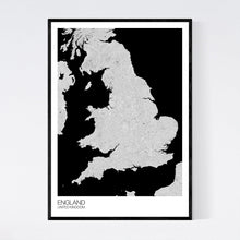 Load image into Gallery viewer, England Country Map Print