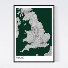 Load image into Gallery viewer, England Country Map Print