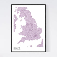 Load image into Gallery viewer, England Country Map Print