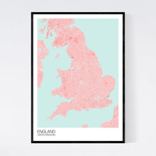 Load image into Gallery viewer, England Country Map Print