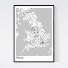 Load image into Gallery viewer, England Country Map Print