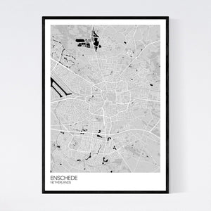 Enschede City Map Print