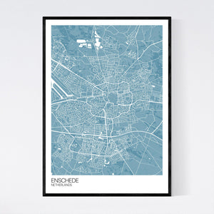 Enschede City Map Print