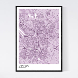 Enschede City Map Print
