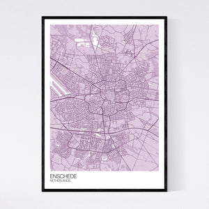 Enschede City Map Print