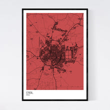 Load image into Gallery viewer, Erbil City Map Print