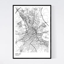 Load image into Gallery viewer, Map of Erfurt, Germany
