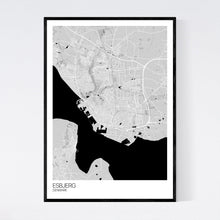 Load image into Gallery viewer, Esbjerg City Map Print