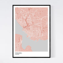 Load image into Gallery viewer, Esbjerg City Map Print
