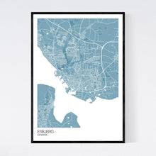 Load image into Gallery viewer, Esbjerg City Map Print