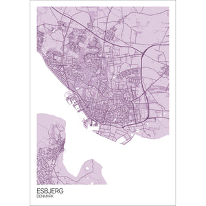 Map of Esbjerg, Denmark