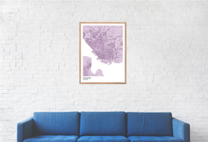 Map of Esbjerg, Denmark
