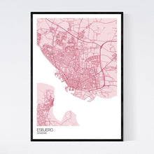Load image into Gallery viewer, Esbjerg City Map Print
