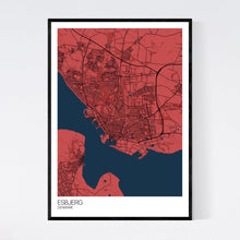 Load image into Gallery viewer, Esbjerg City Map Print