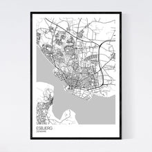 Load image into Gallery viewer, Esbjerg City Map Print