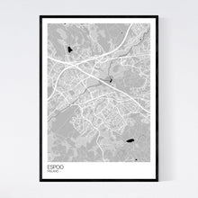 Load image into Gallery viewer, Espoo City Map Print