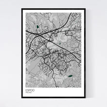 Load image into Gallery viewer, Espoo City Map Print