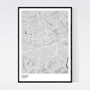 Essen City Map Print