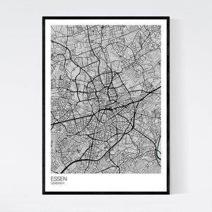 Essen City Map Print