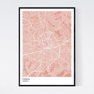 Essen City Map Print