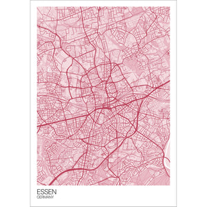 Map of Essen, Germany