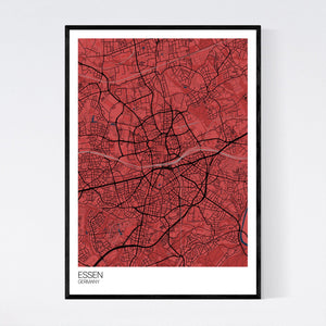 Essen City Map Print
