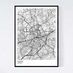 Essen City Map Print