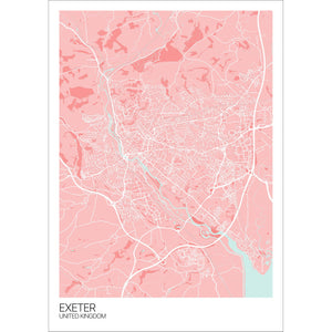Map of Exeter, United Kingdom