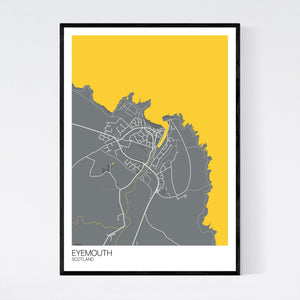 Eyemouth Town Map Print