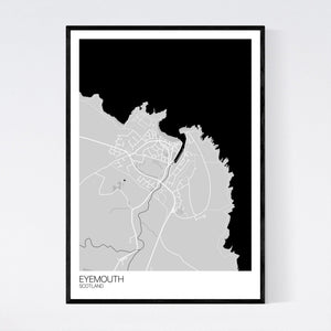 Eyemouth Town Map Print