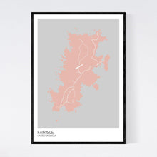 Load image into Gallery viewer, Fair Isle Island Map Print